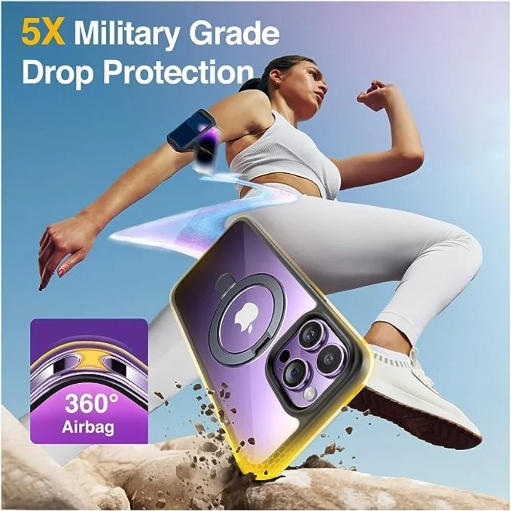iPhone 14 Phone Case MagSafe Shockproof Case for iPhone 14 PRO MAX PURPLE NEW